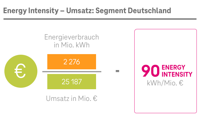 ESG KPI „Energy Intensity“ Umsatz: Segment Deutschland